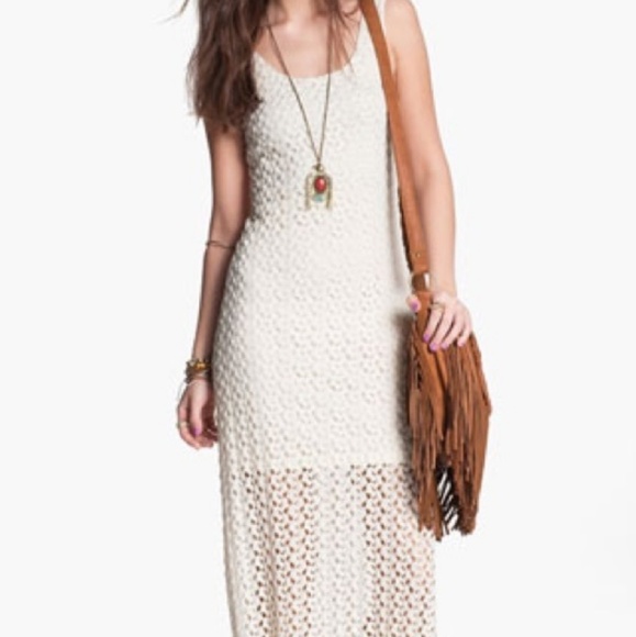 White Crocheted Dress Size M - Picture 5 of 5